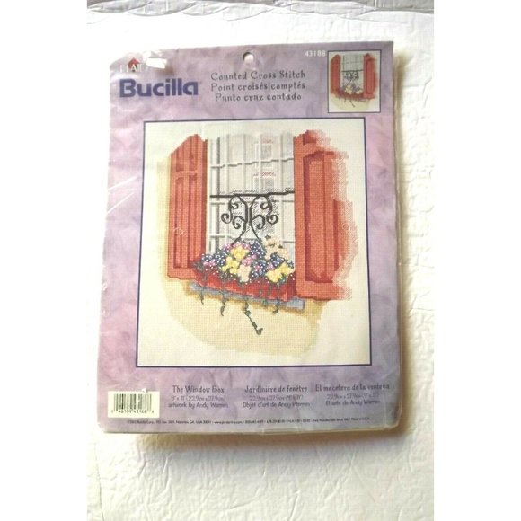 Bucilla 43188 The Window Box counted cross stitch Kit NEW - Picture 1 of 3